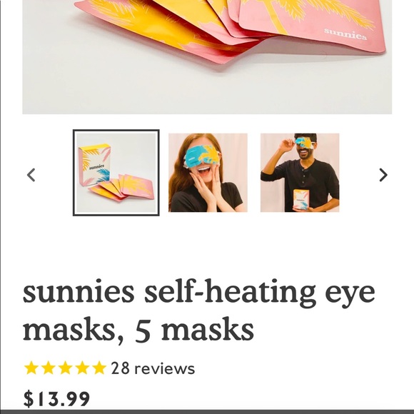 Sunnies self-heating eye masks - Picture 4 of 4